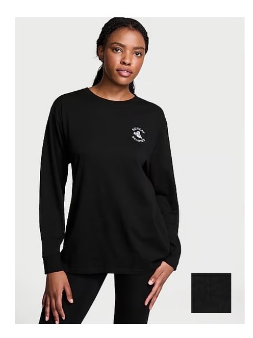 PINK Campus Cotton Long-Sleeve Tee